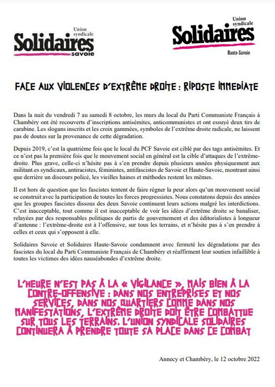 contre l'ED - Sol 73-74