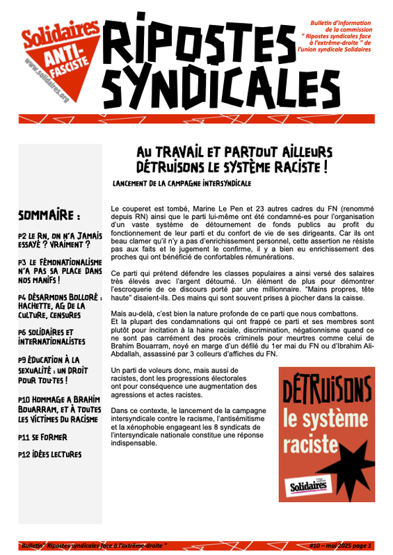 Riposte syndicale #10 2025-V04